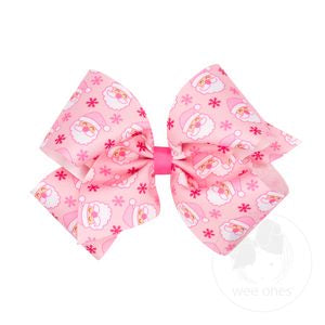 Medium Pink Santa Bow