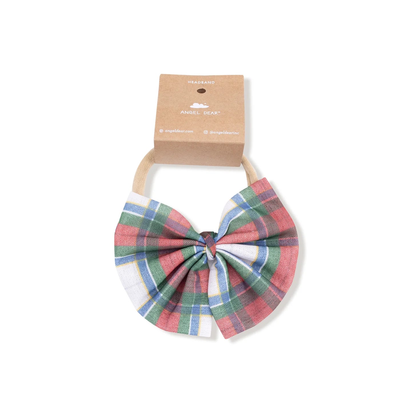 Angel Dear - Holiday Plaid Big Tulle Bow