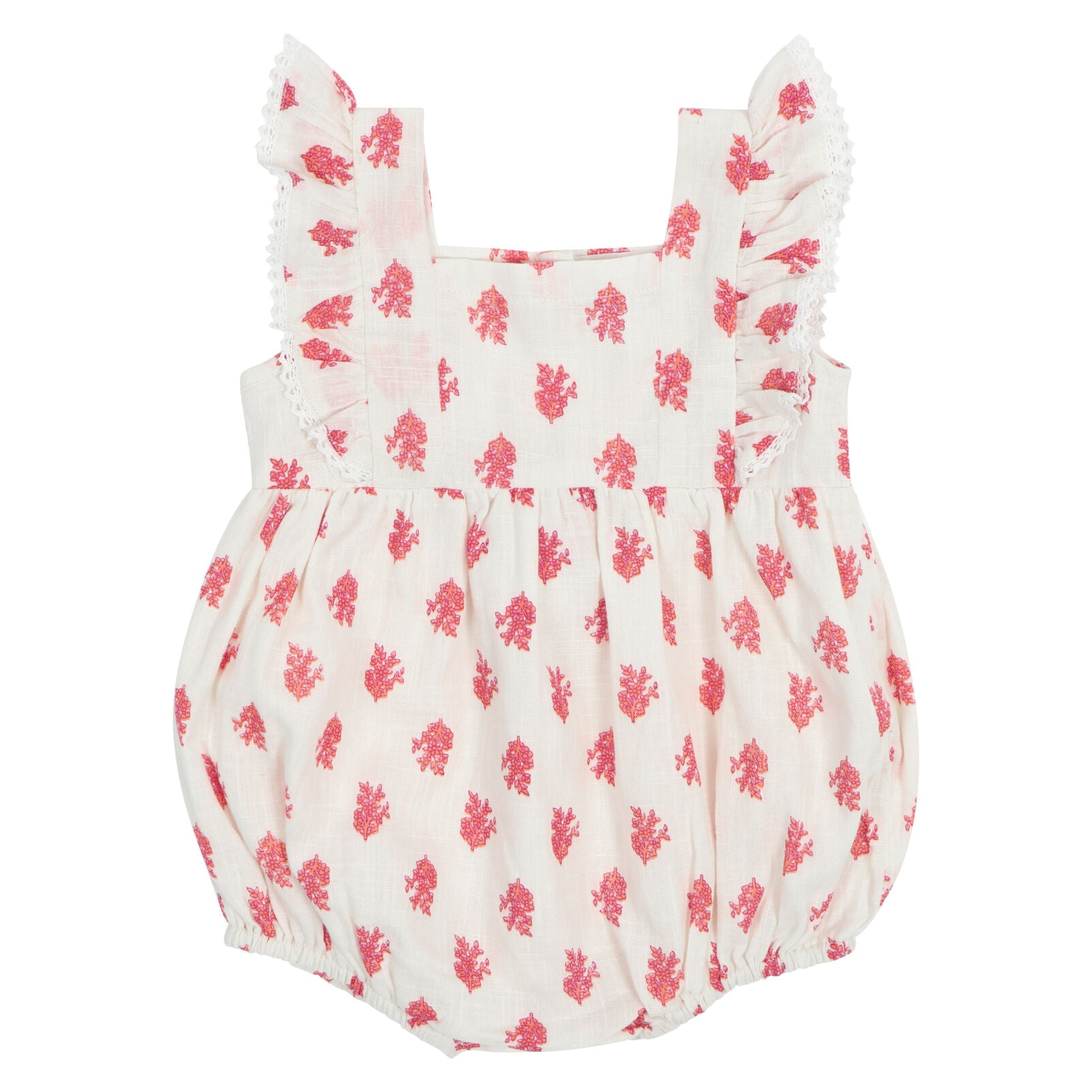 Poppet & Fox - Embroidered Frill Sleeve Onesie