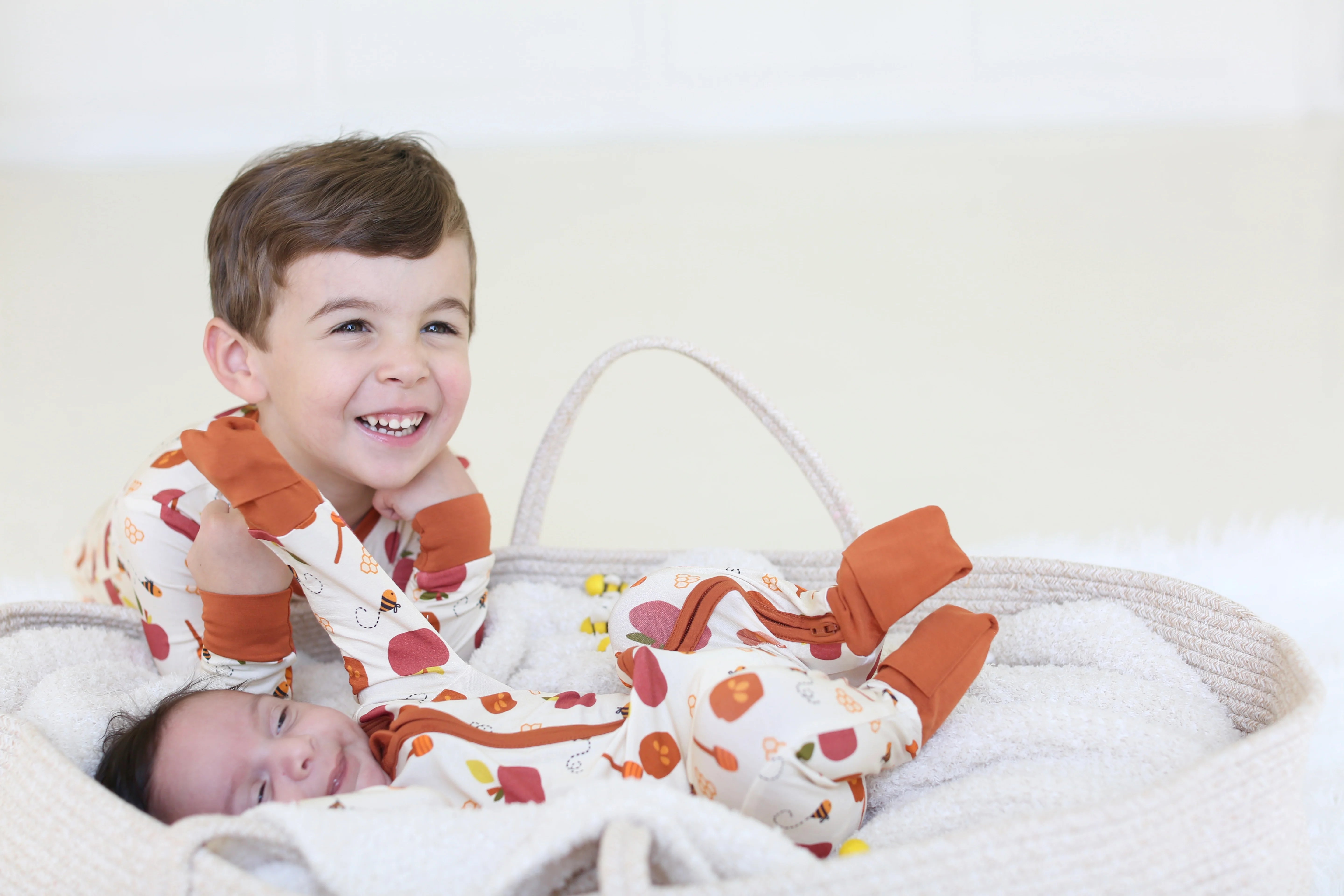 Shiloh & Kate - Apples & Honey Zipper Romper