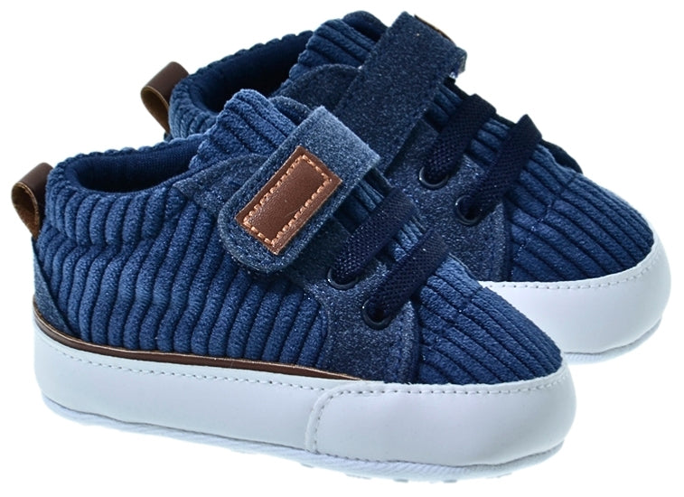 EMC - Baby Boy Navy Ribbed Shoes