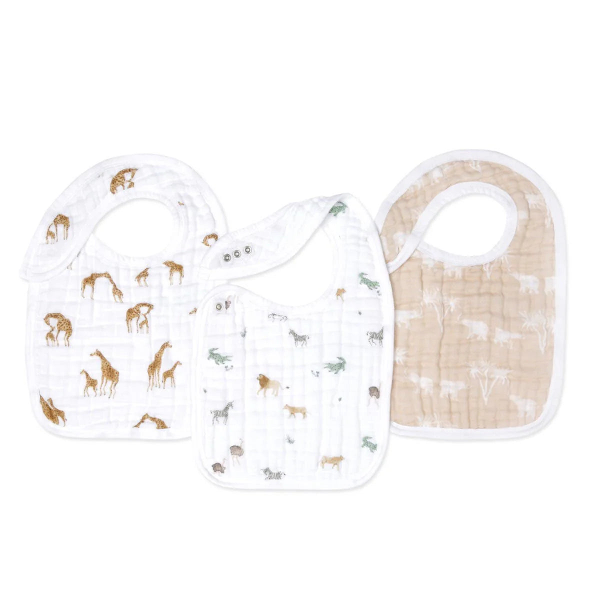 Aden + Anais - Organic Muslin Snap Bibs