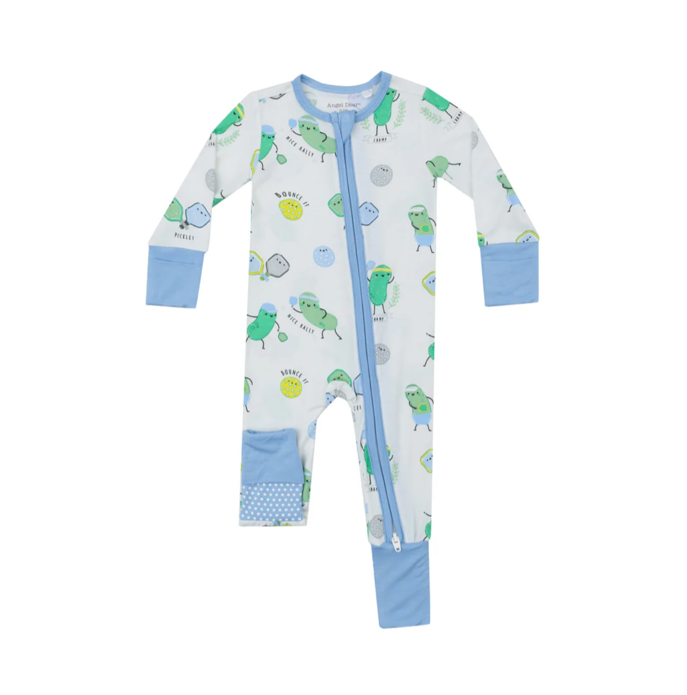 Pickleball Blue - 2 Way Zipper Romper