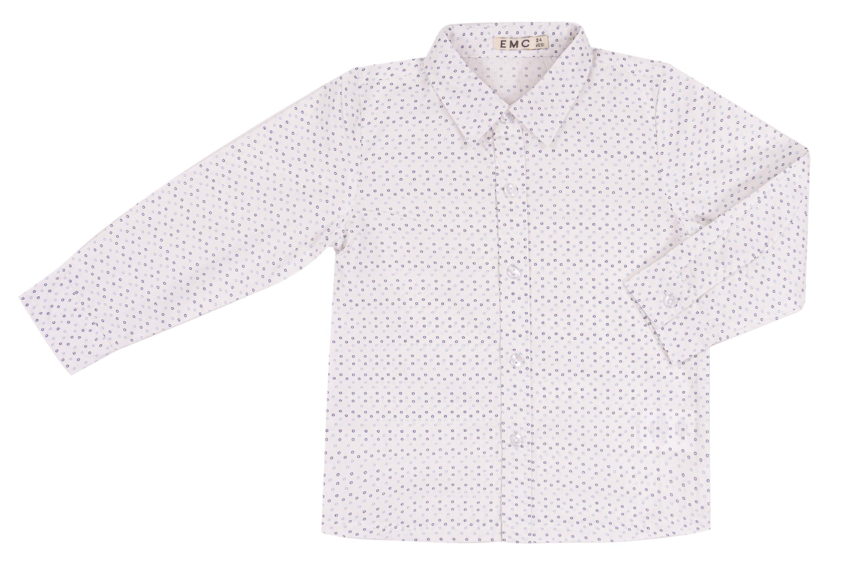 EMC Poplin Long-Sleeve Button Down Shirt - Dots