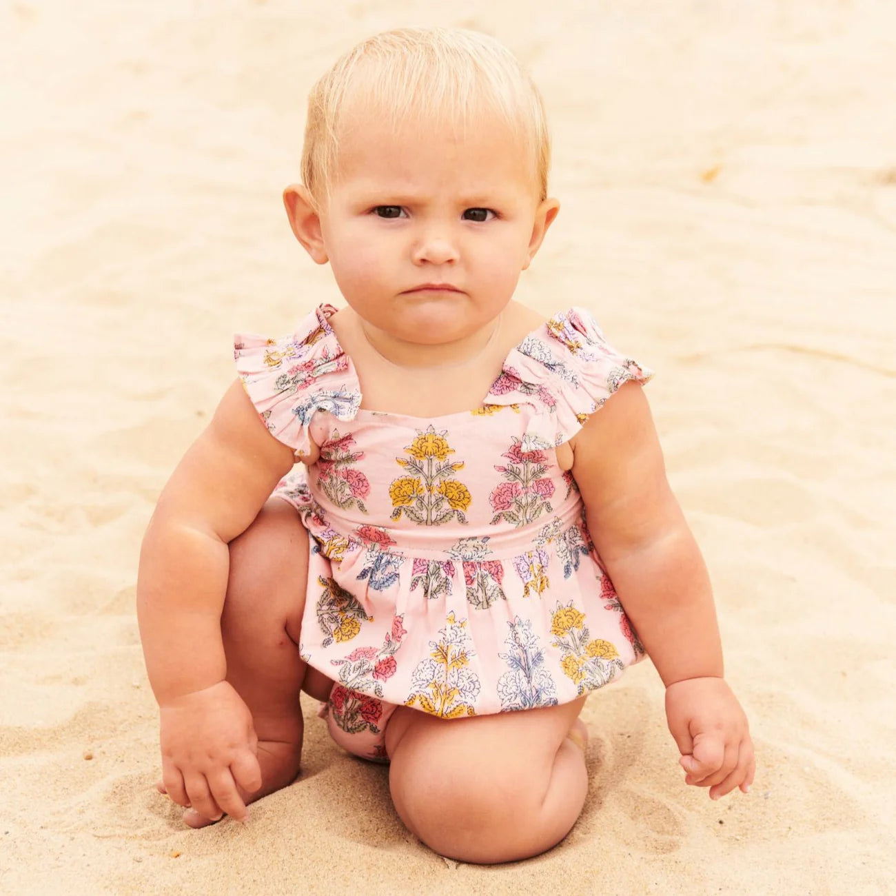 Pink Chicken - Baby Girls Via Bubble Small Pink Flowerette