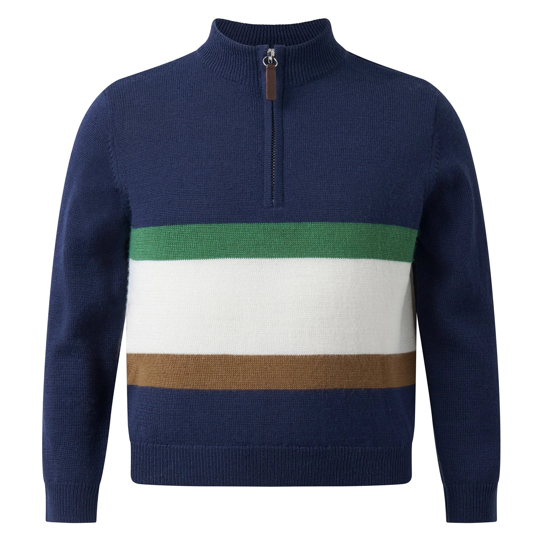 Rachel Riley - Stripe Half-Zip Sweater