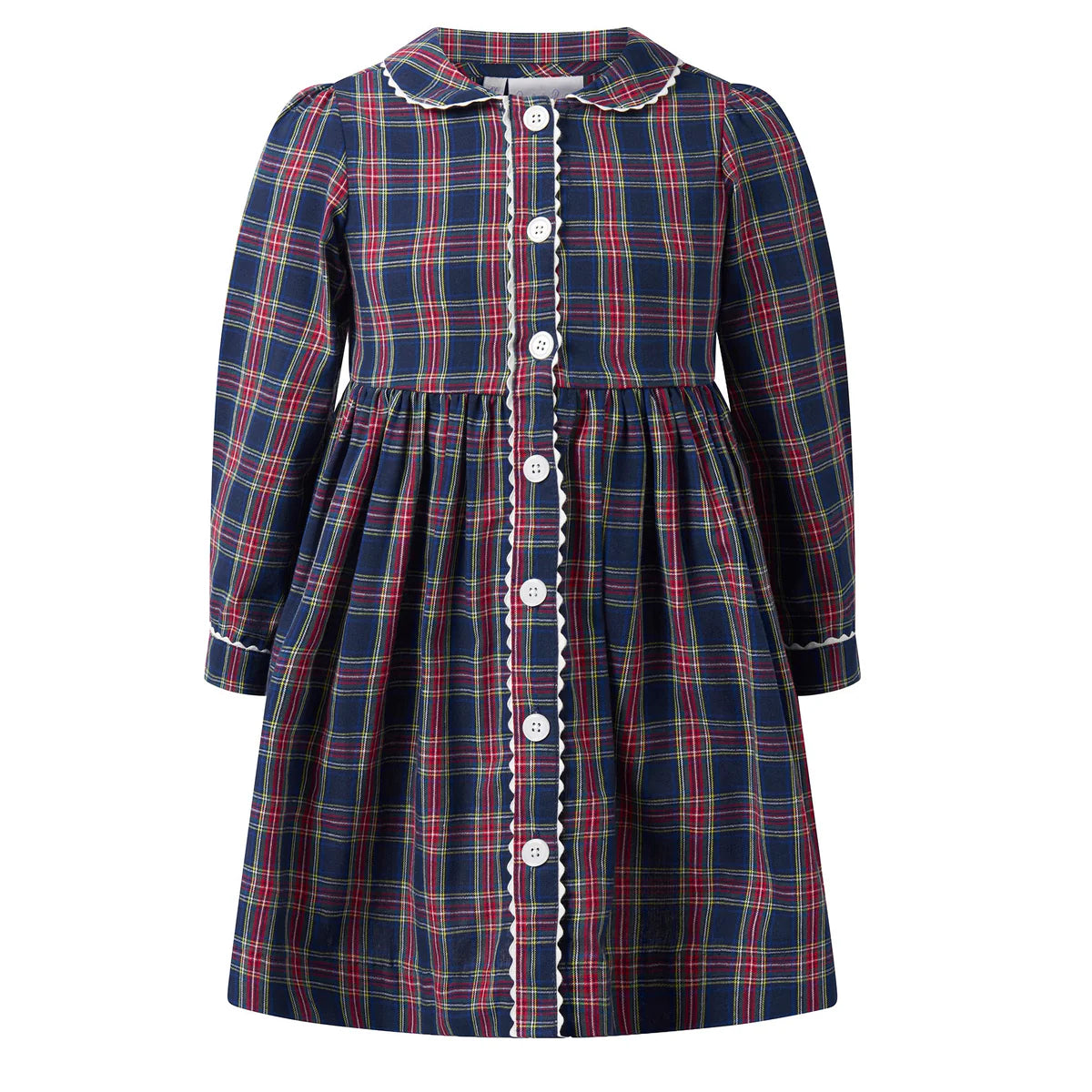 Rachel Riley - Tartan Button Front Dress