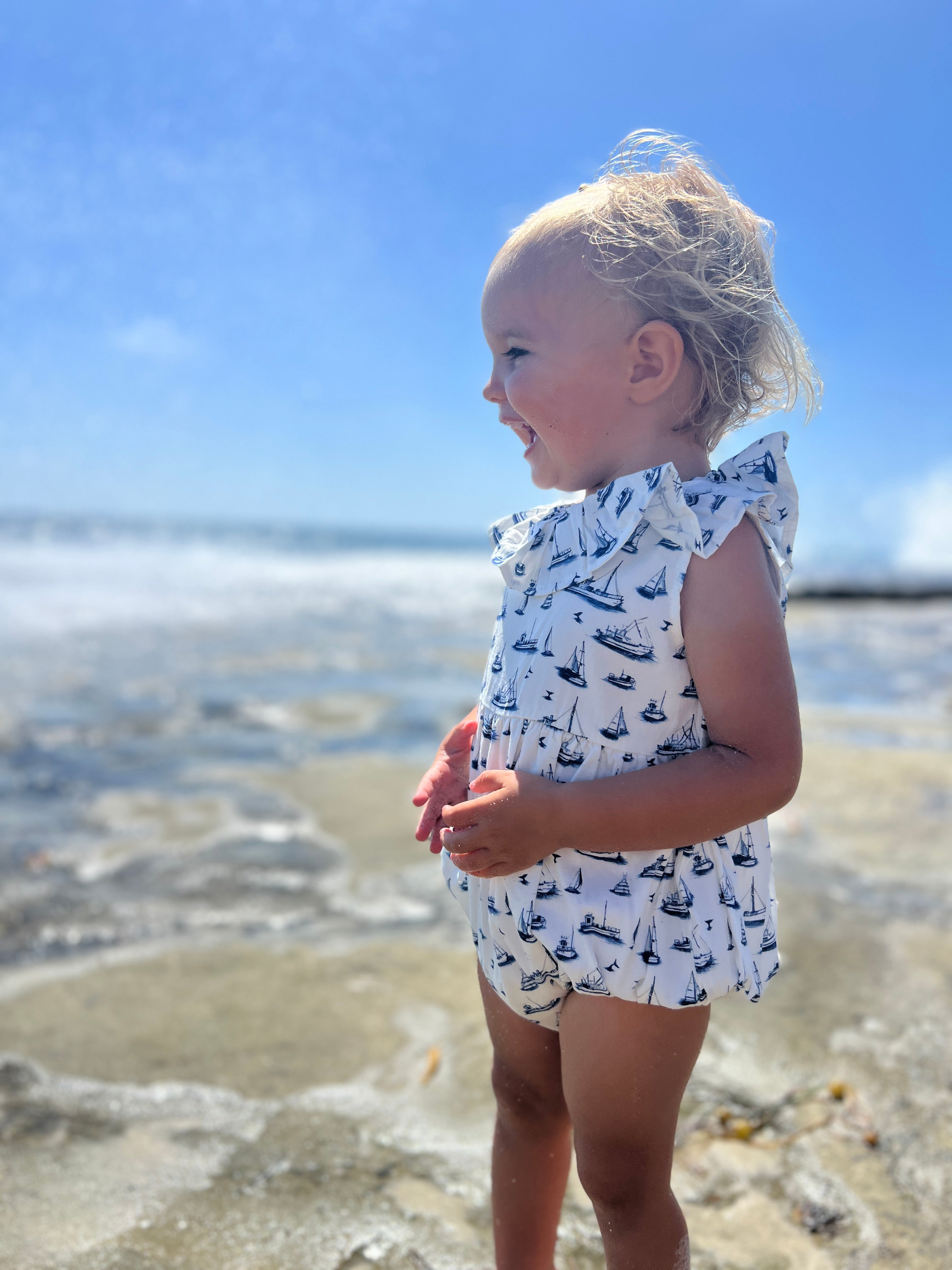 Vignette - Maya Ruffle Bubble Onesie
