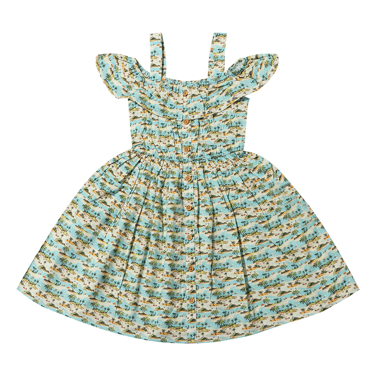 Vignette - Ruffle Button Front Dress