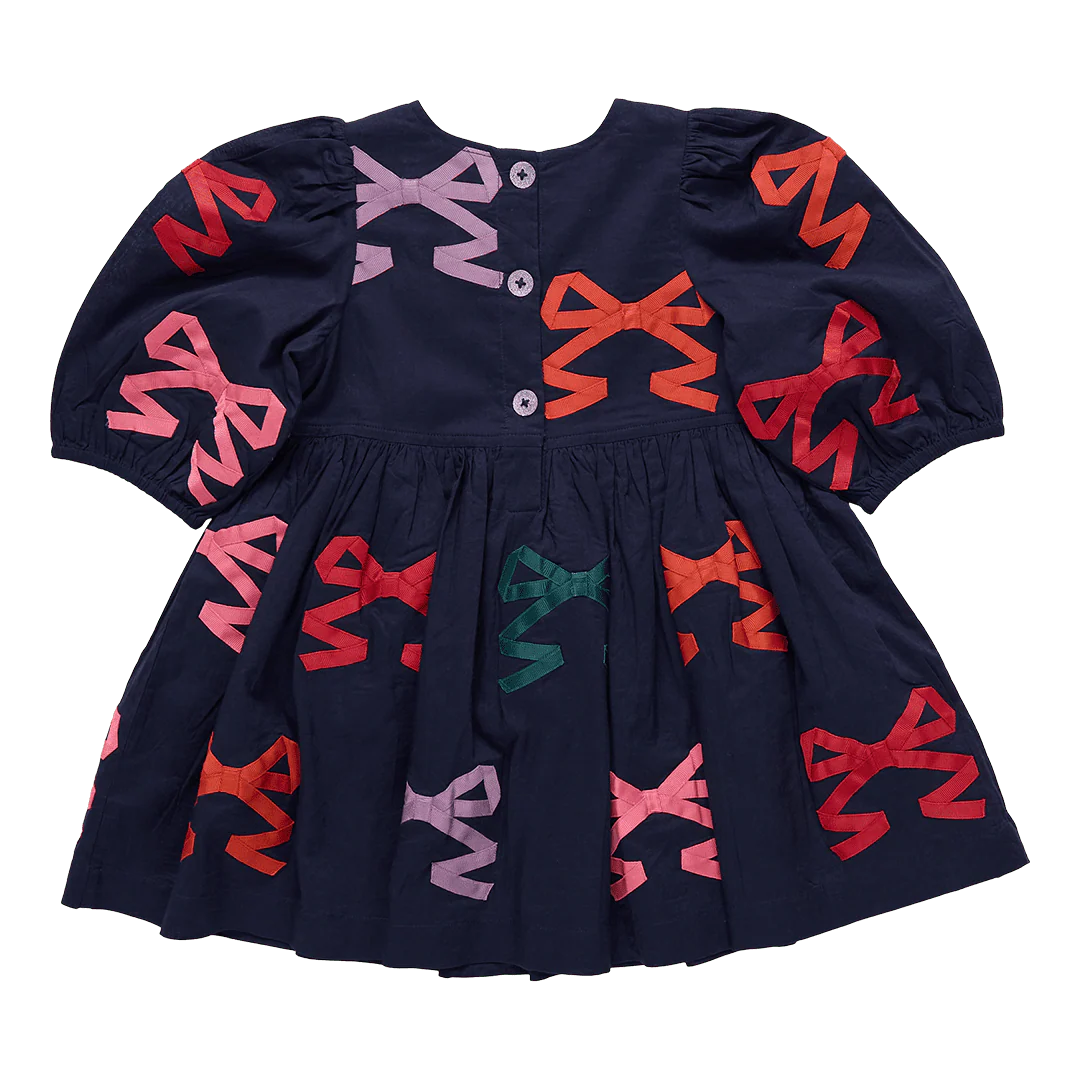 Pink Chicken - Baby Girls Multi Bow Applique Brook Dress Set