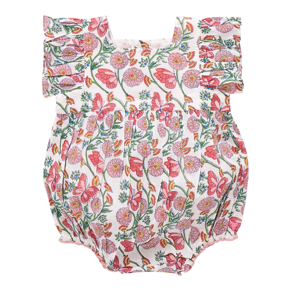 Pink Chicken - Baby Firls Elsie Bubble Butterfly Vines