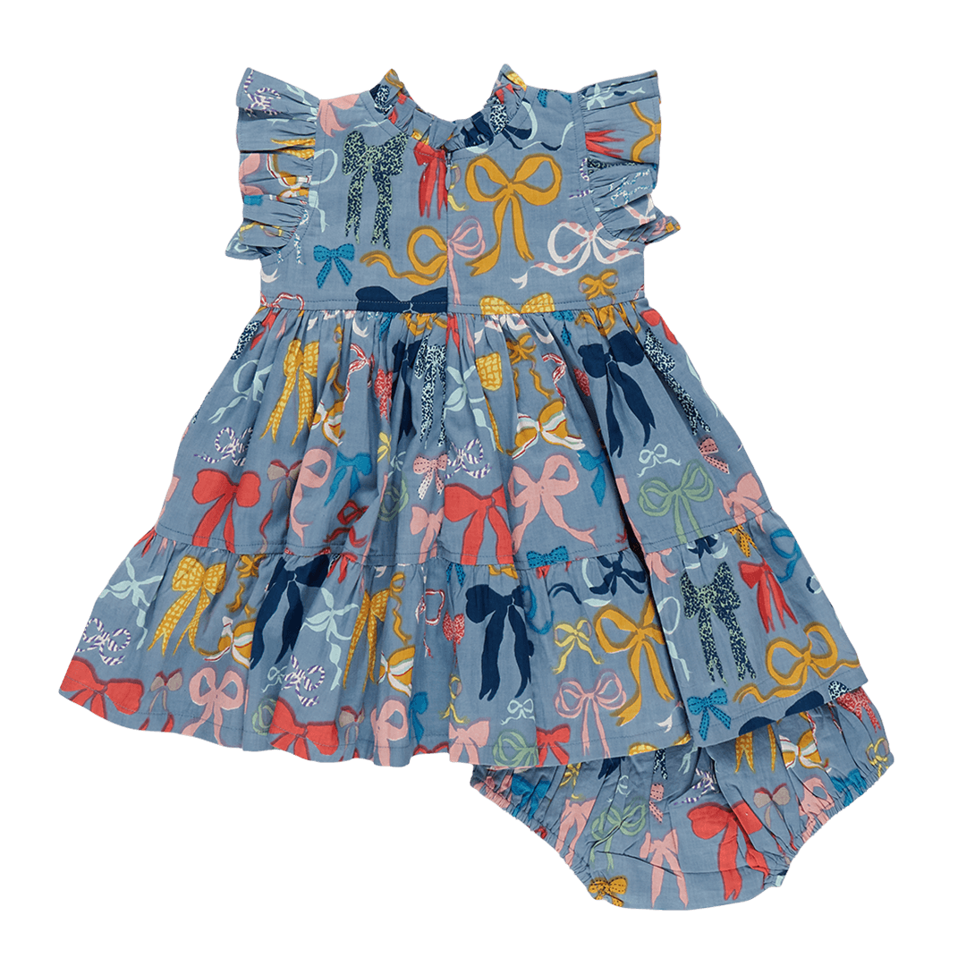 Baby Girls Jennifer Dress Set - Bows on Bows