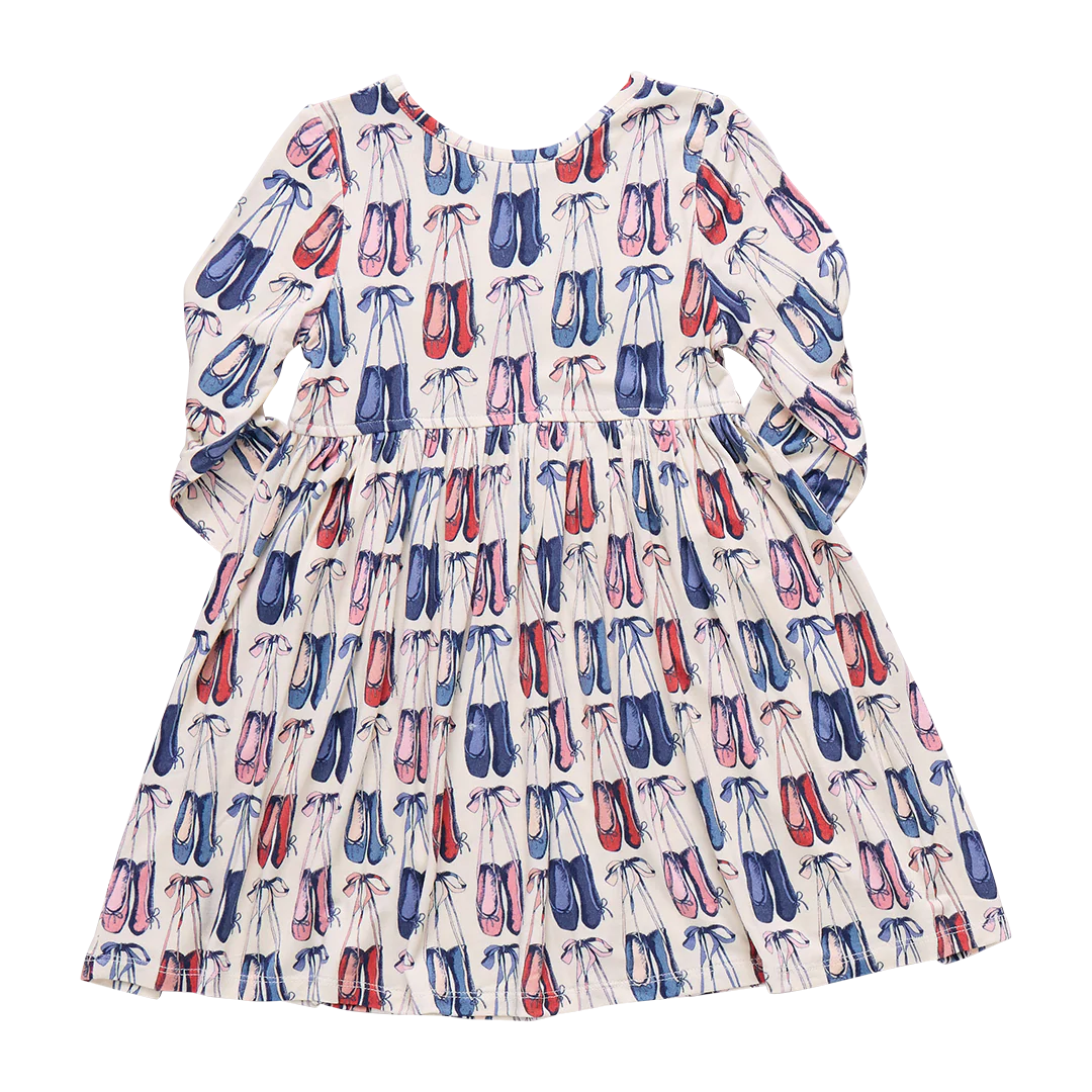 Pink Chicken Girls Bamboo Steph Dress - Ballet Slippers