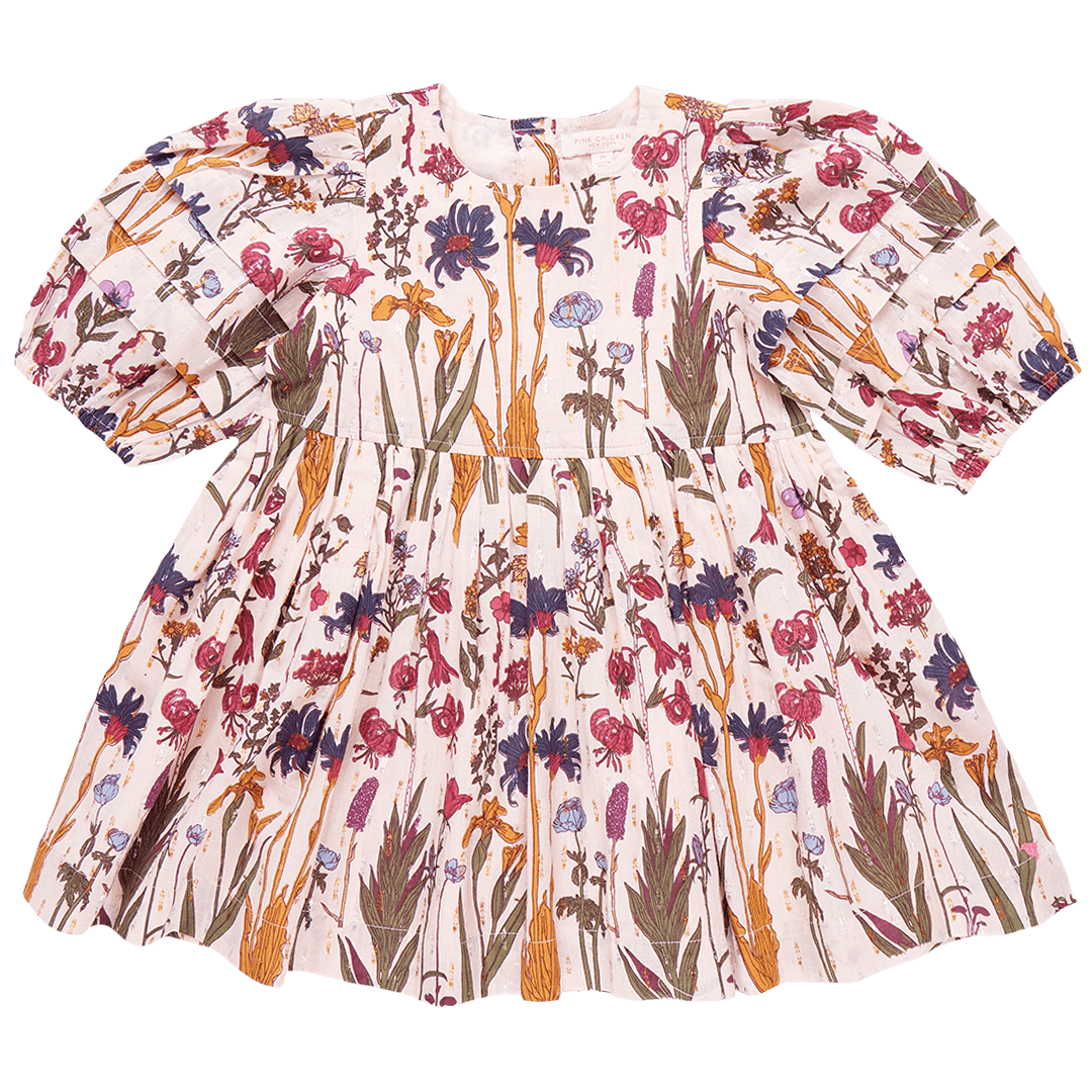 Girls Brooke Dress - Autumn Flowers