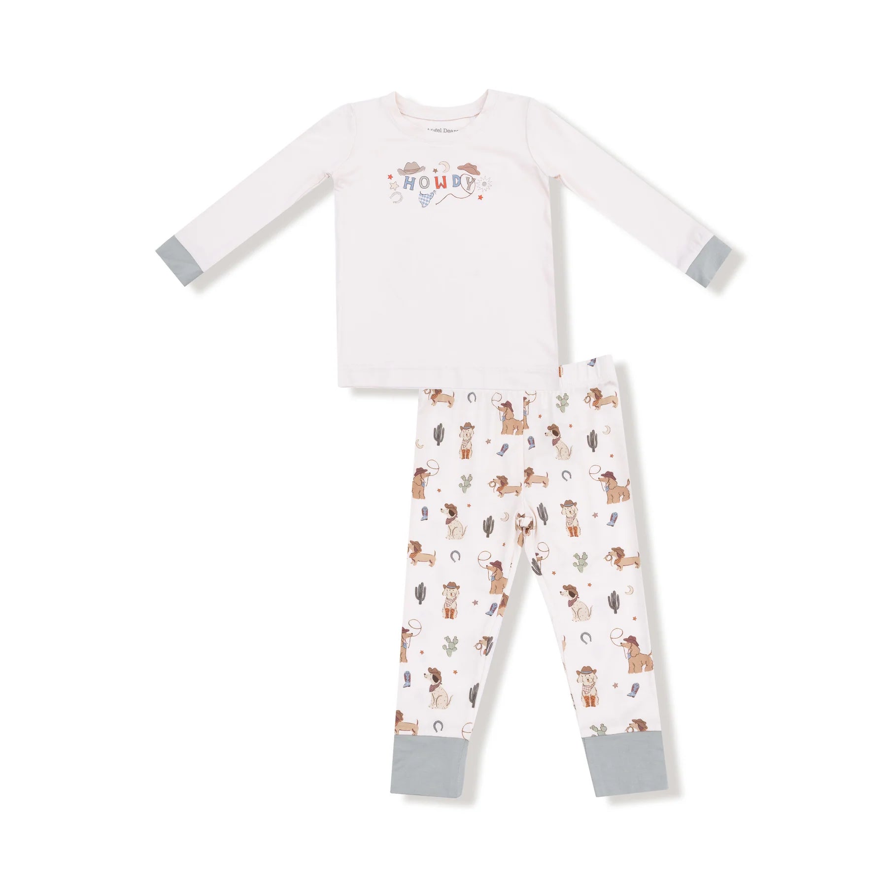 Angel Dear - Cowboy Dogs L/S Loungewear Set