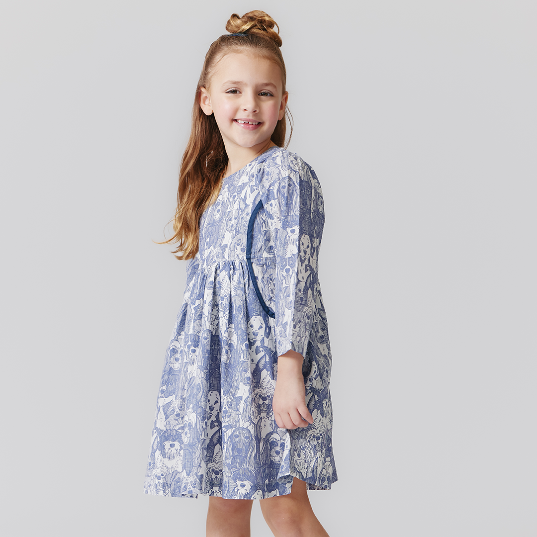 Girls Eden Dress - Dogs a Plenty