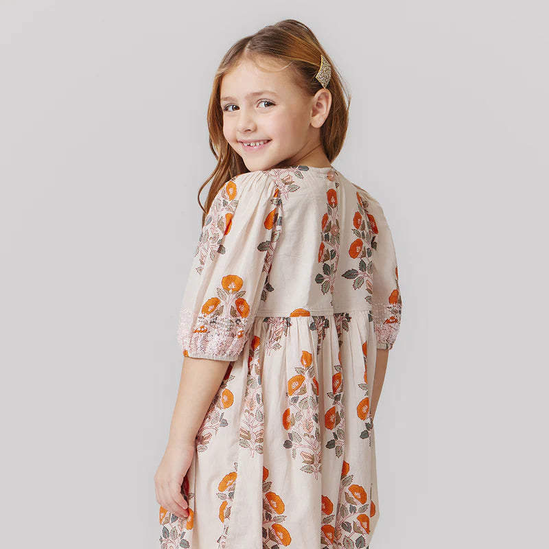 Girls Evelyn Dress - Cloud Bouquet Floral