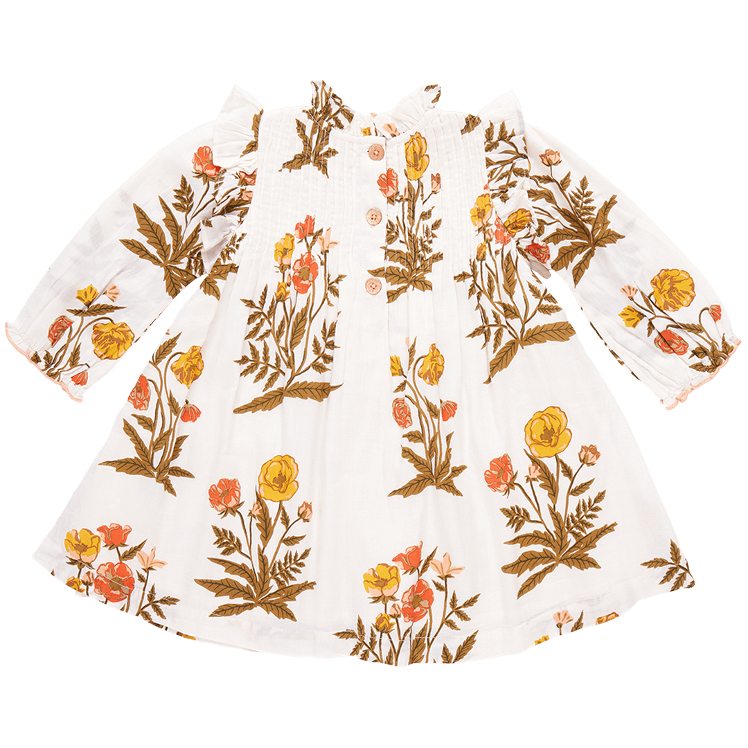 Girls Jaipur Dress - Harvest Poppy