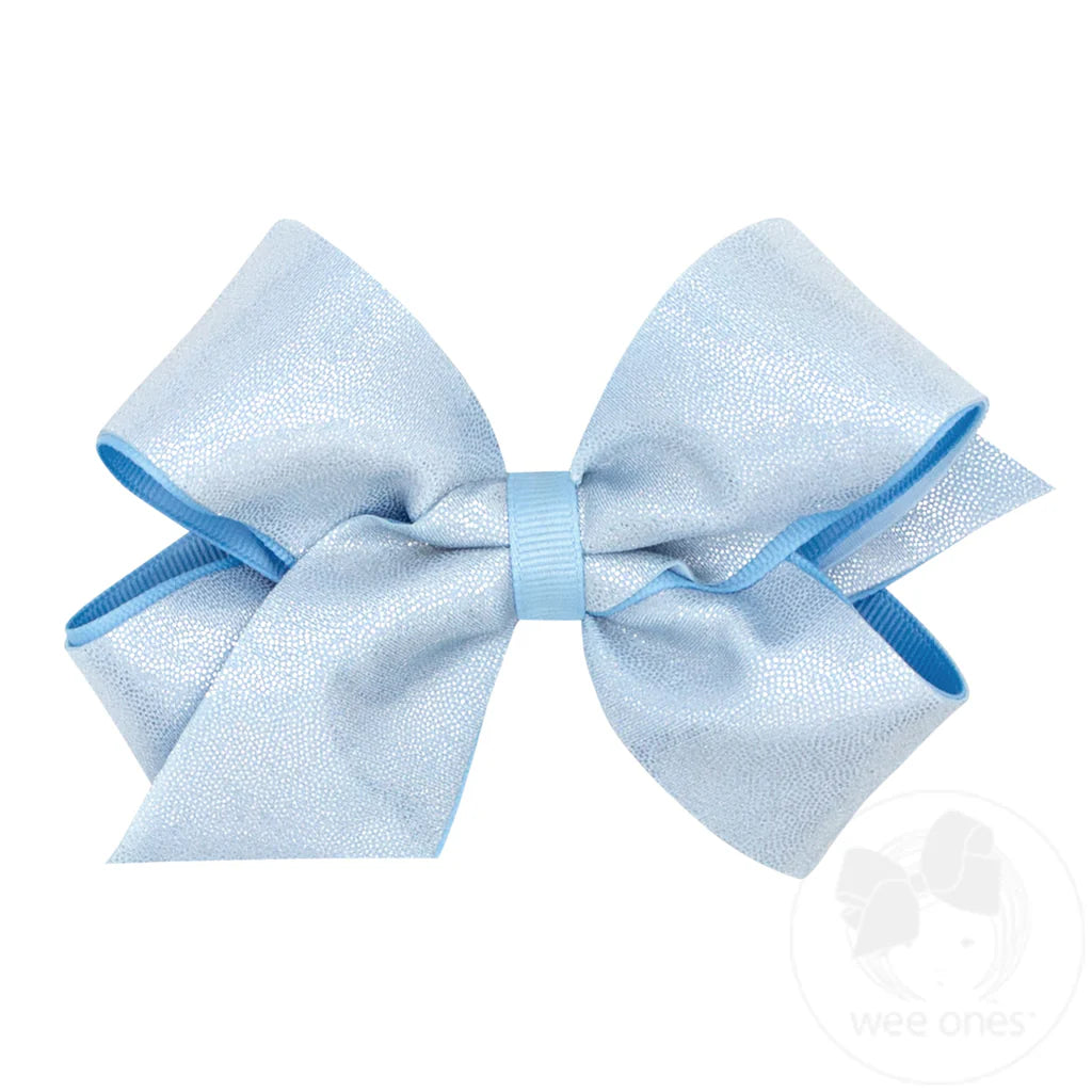 Medium Mirror Dot Sparkle Bow