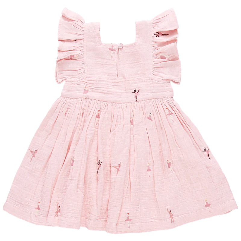 pink chicken ballet dress Girls Elsie Dress | Parade Stripe