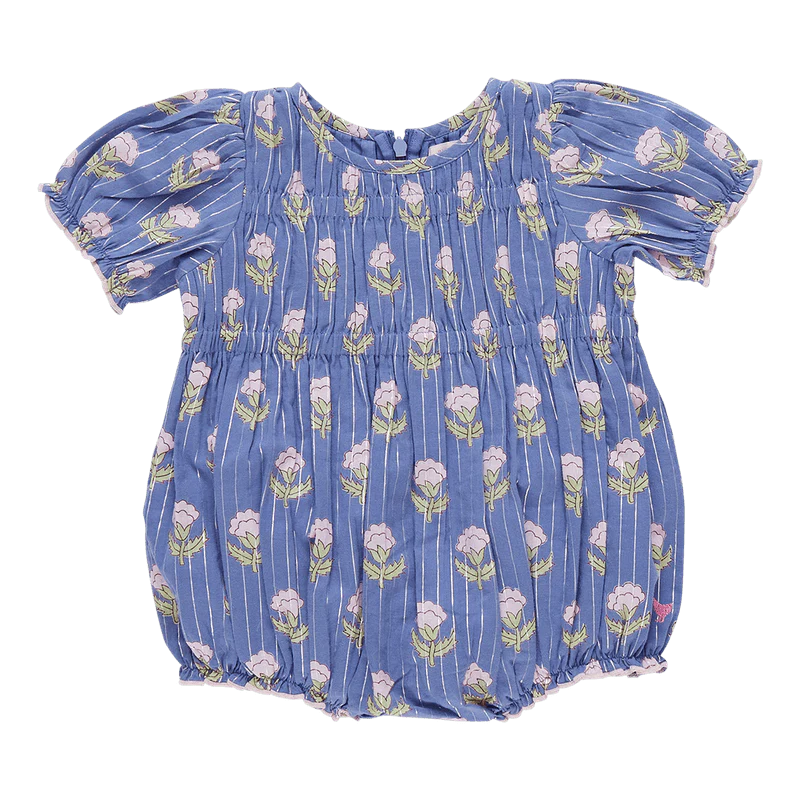 Pink Chicken - Baby Girls Waverly Bubble Periwinkle Small Bud