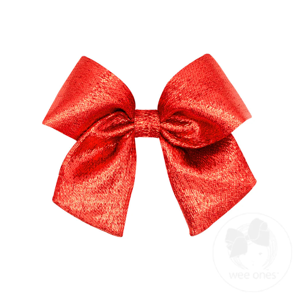 Medium Metallic Shimmer Bows with Tails