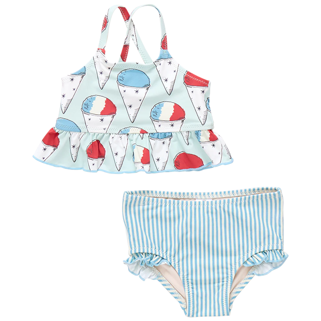 Pink Chicken Girls Snow Cone Tankini