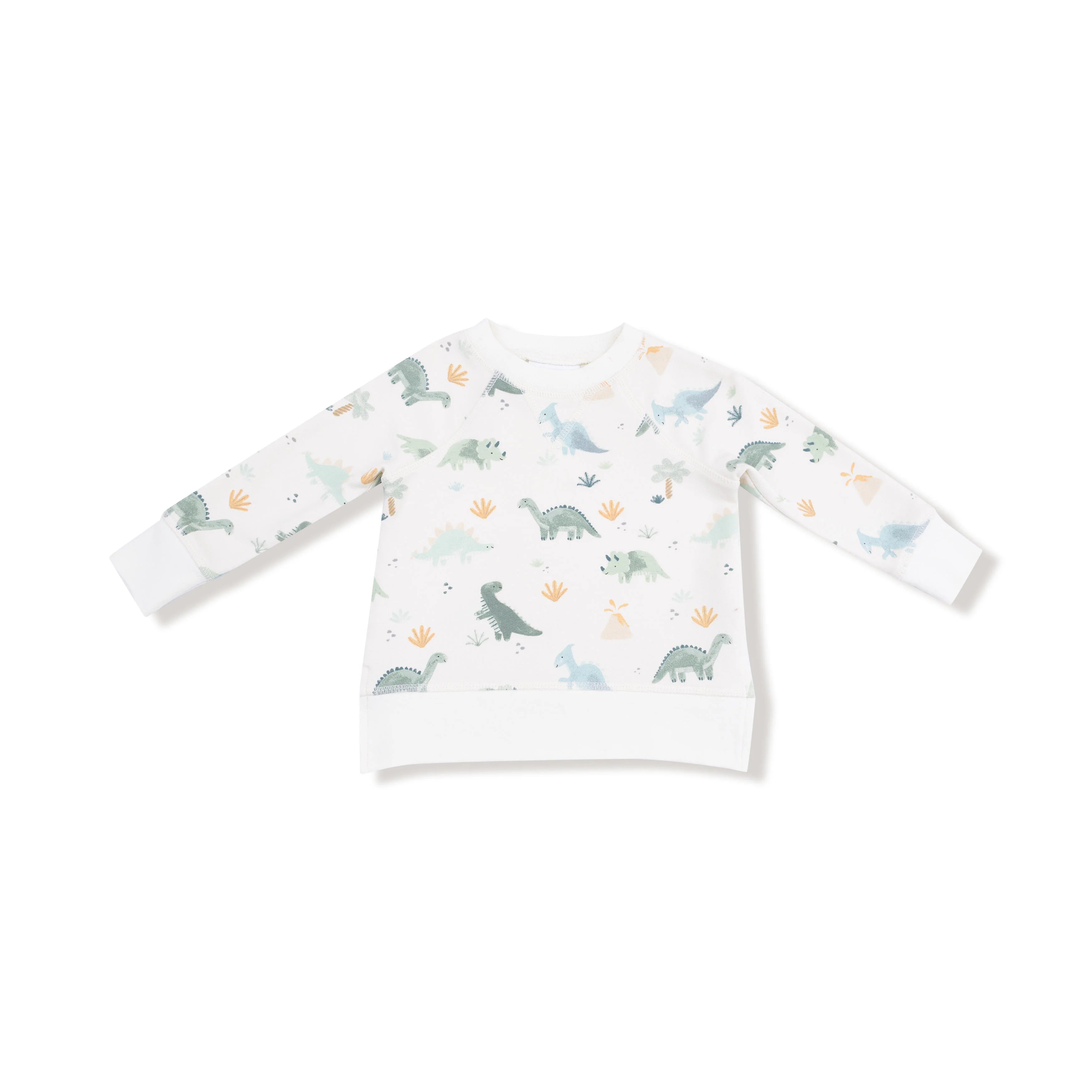 Angel Dear - Soft Dinos French Terry Raglan Sweatshirt and Jogger Set