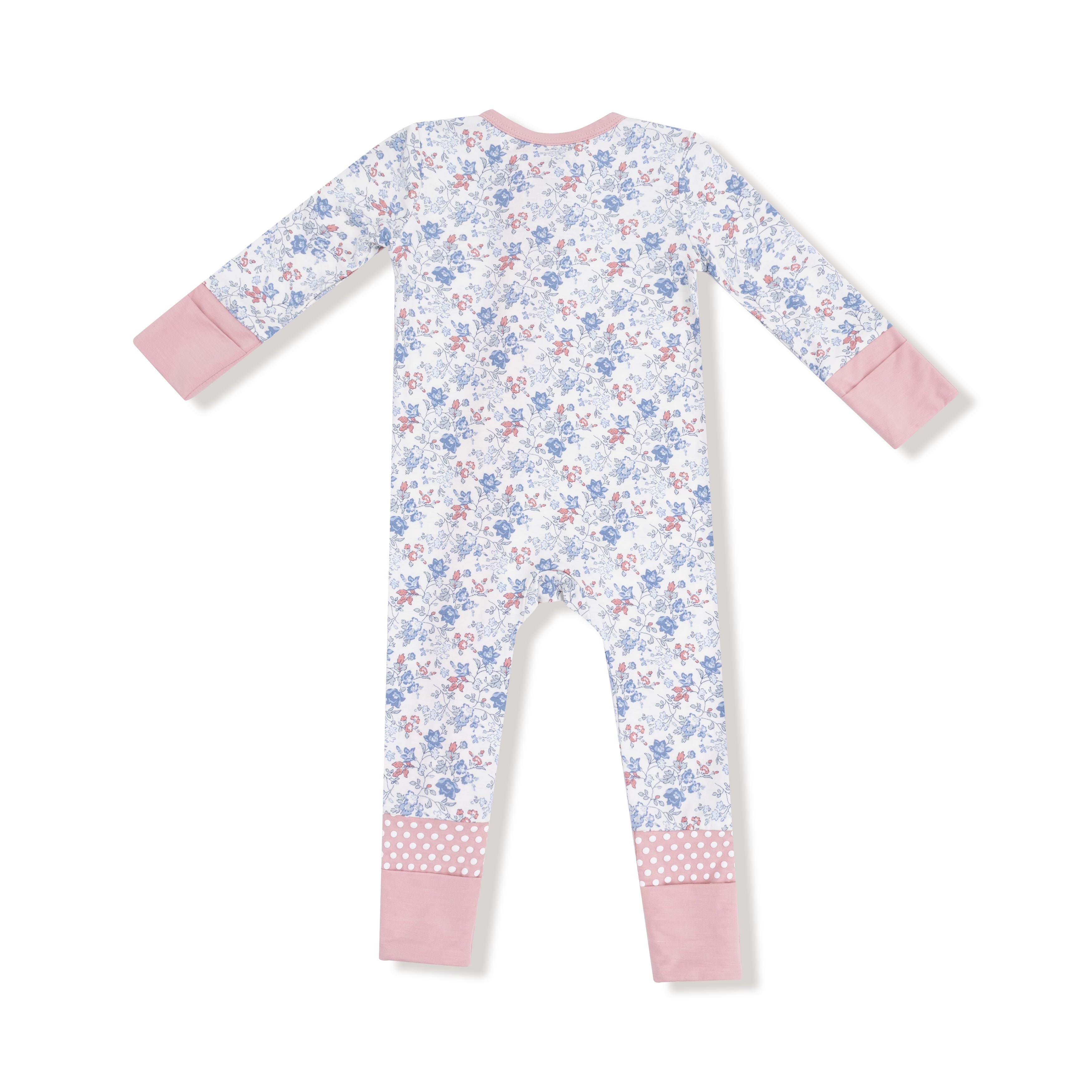 Angel Dear - Country Girl Floral 2 Way Zipper Romper