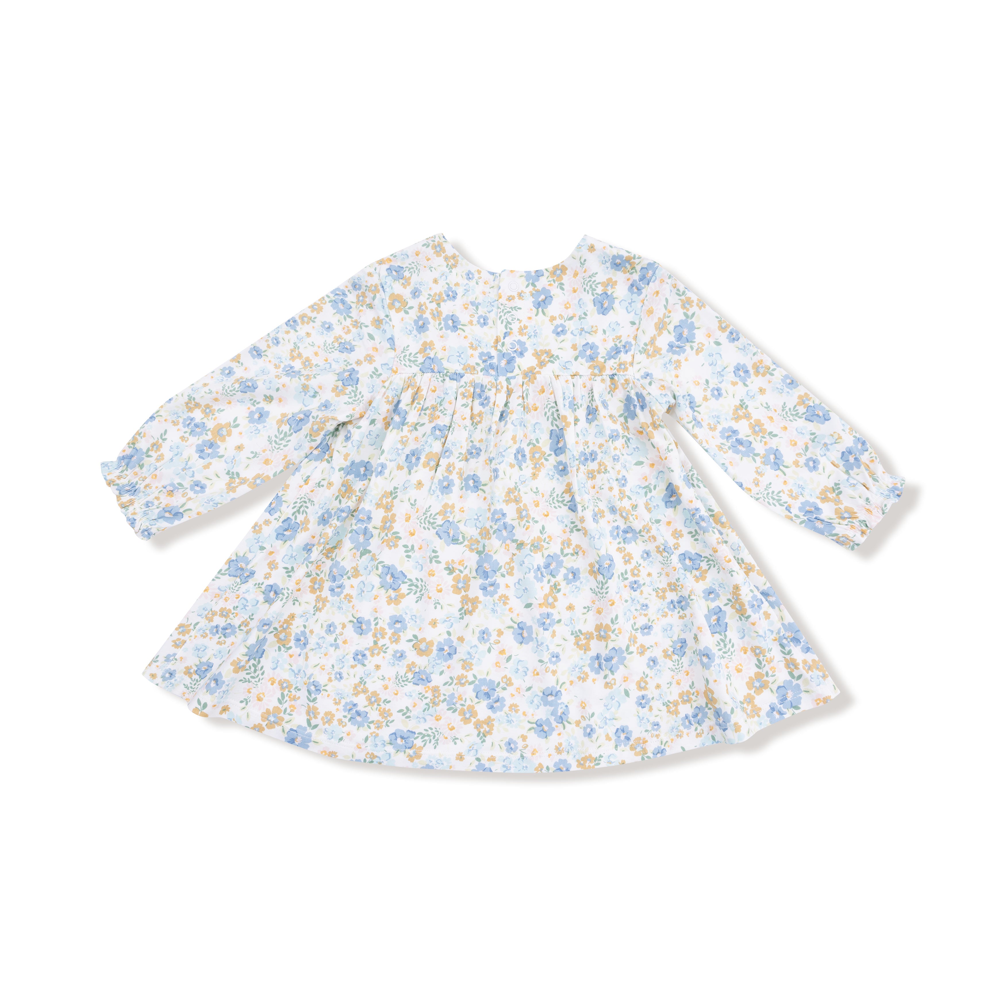 Angel Dear - Sweet Rose Calico Smocked Ruffle Dress and Ribbed Legging