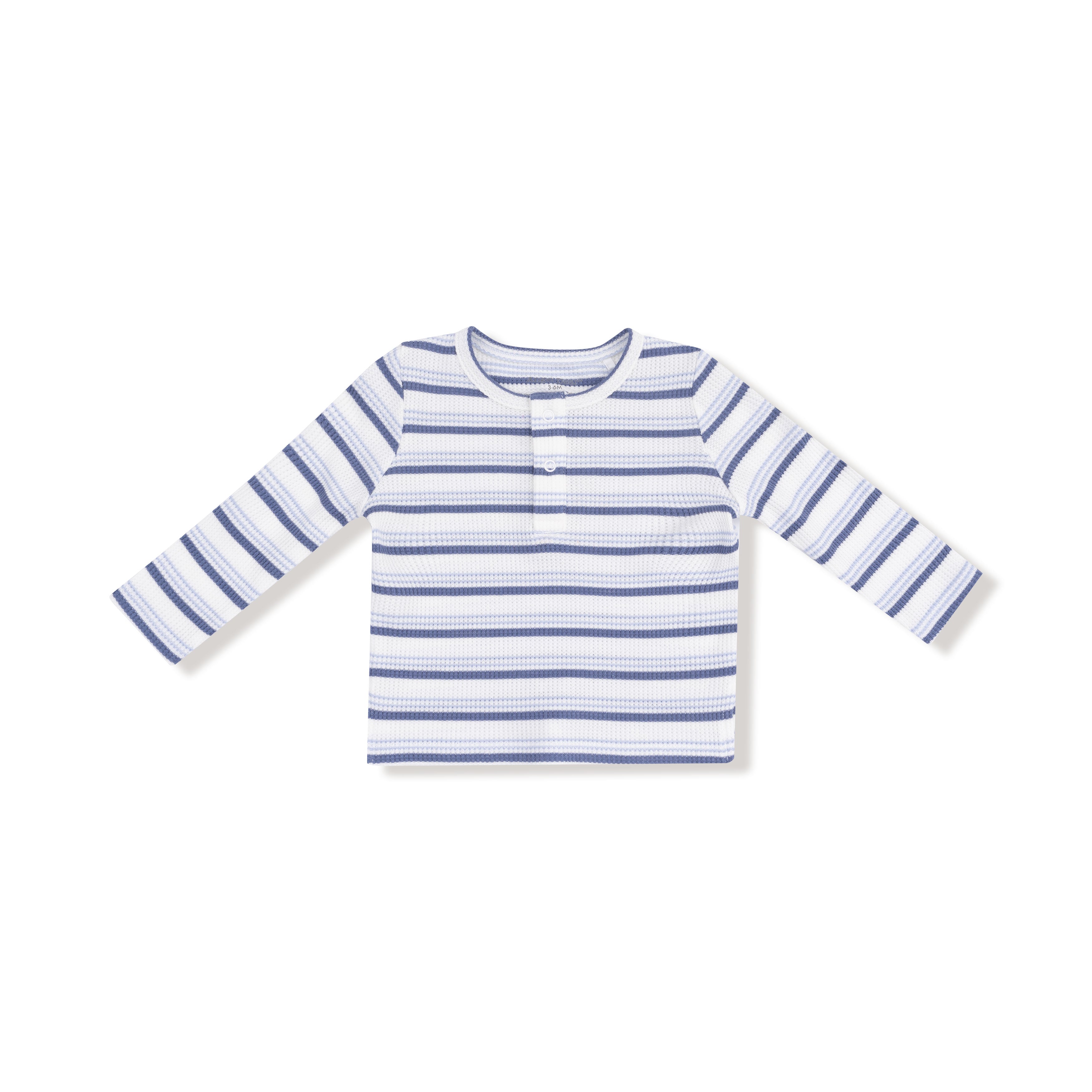 Angel Dear - Vintage Stripe Blue Henley