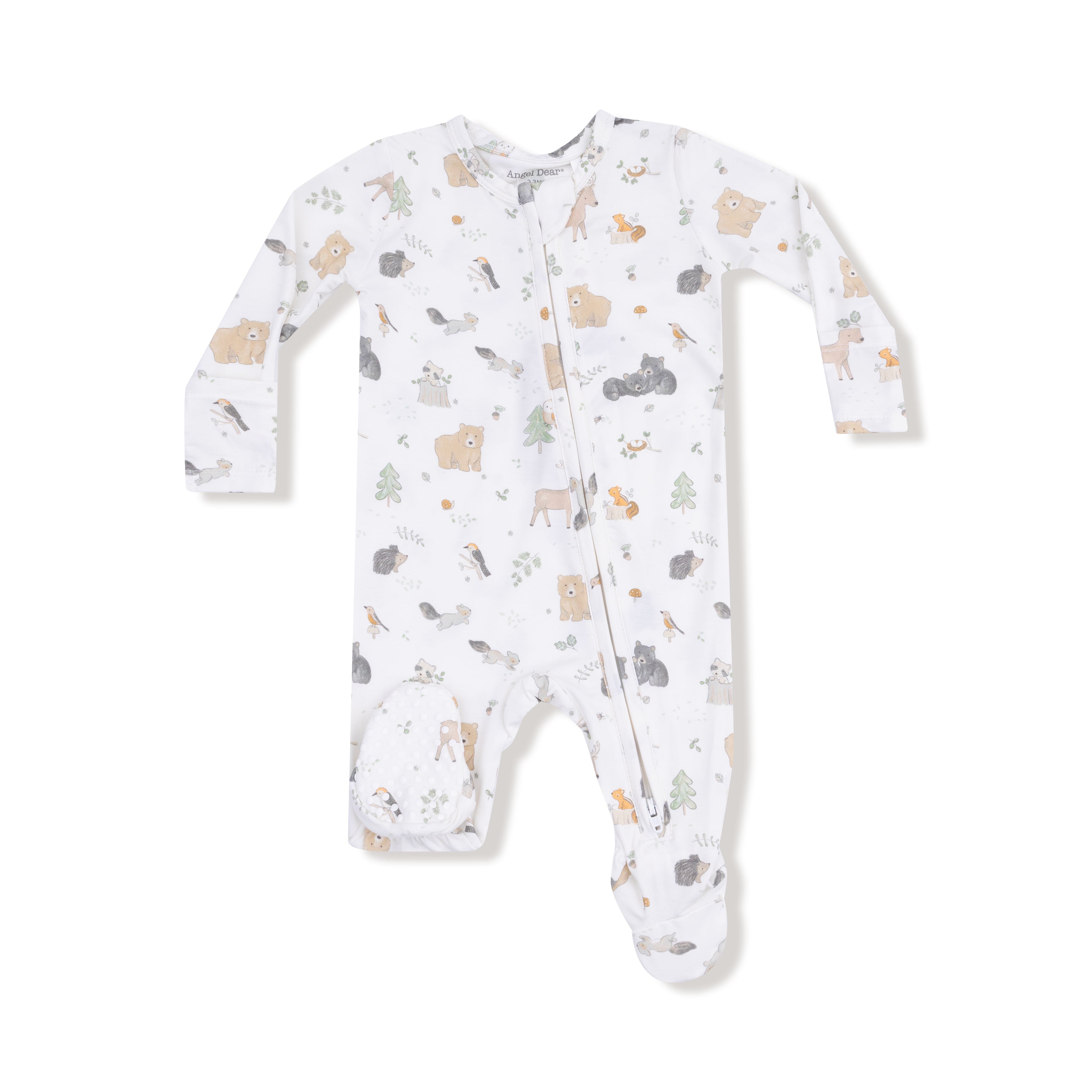 Angel Dear - Woodland Babies 2 Way Zipper Footie