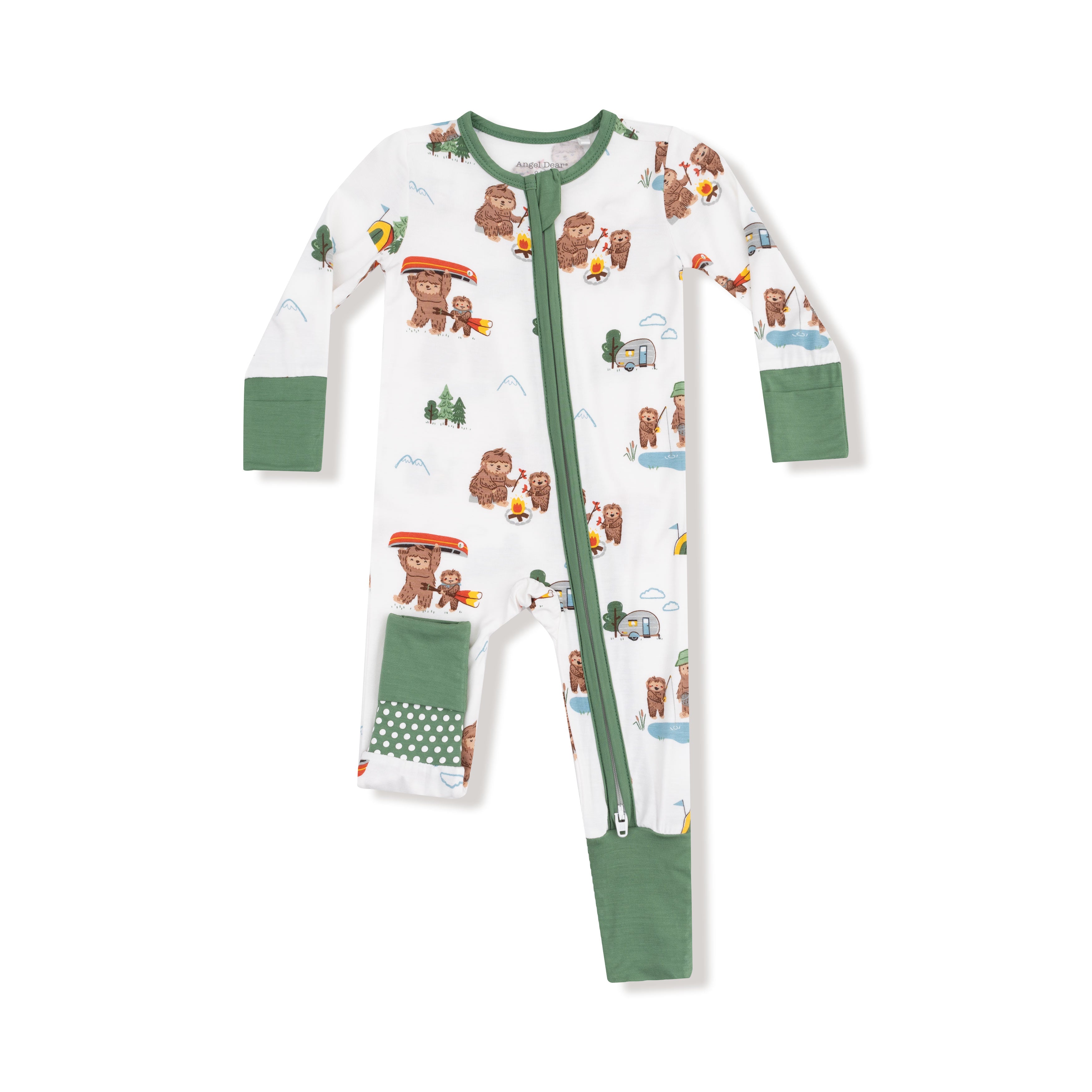 Angel Dear - Bigfoot Camping 2 Way Zipper Romper