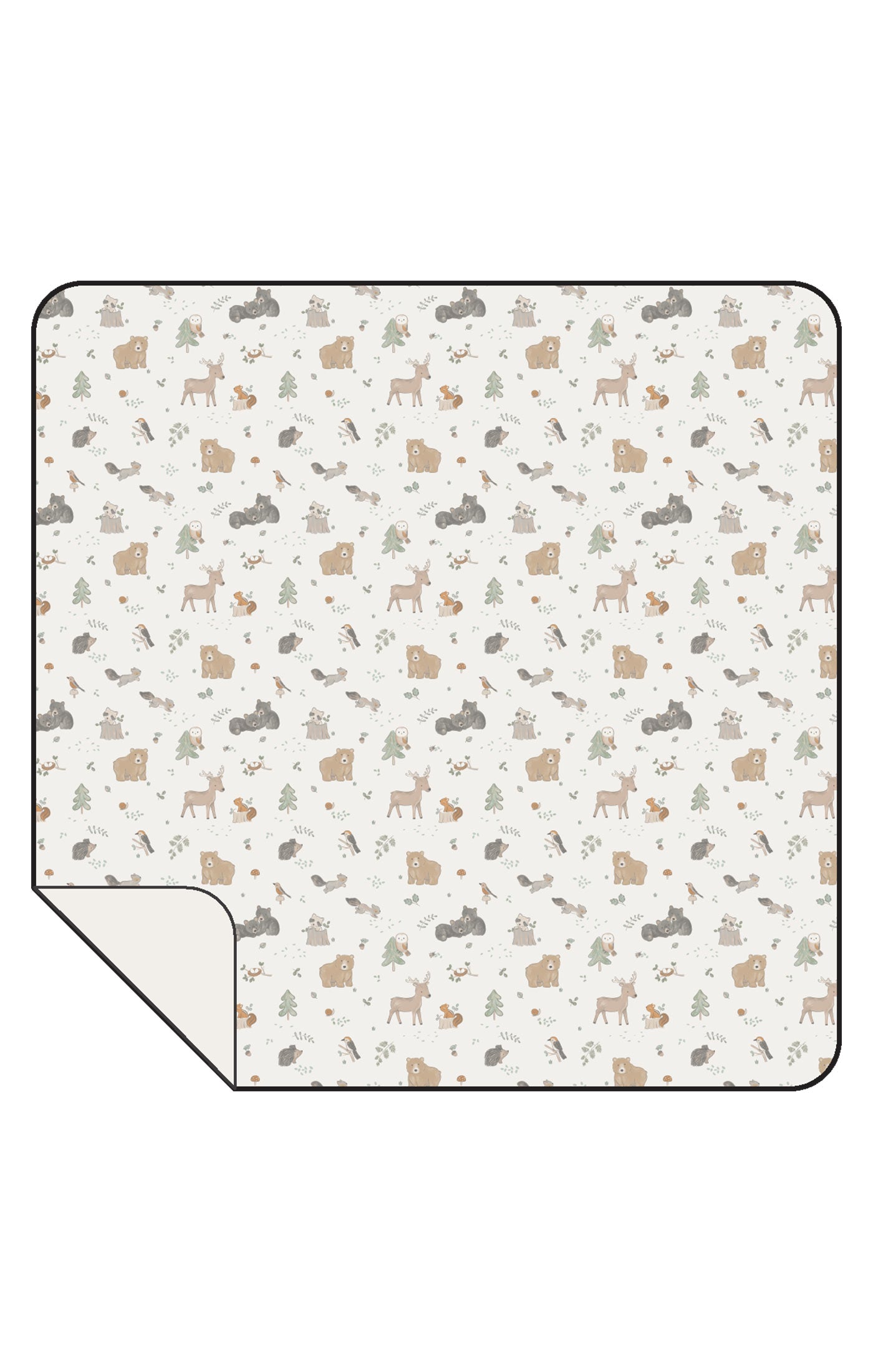Angel Dear - Woodland Babies Swaddle Blanket