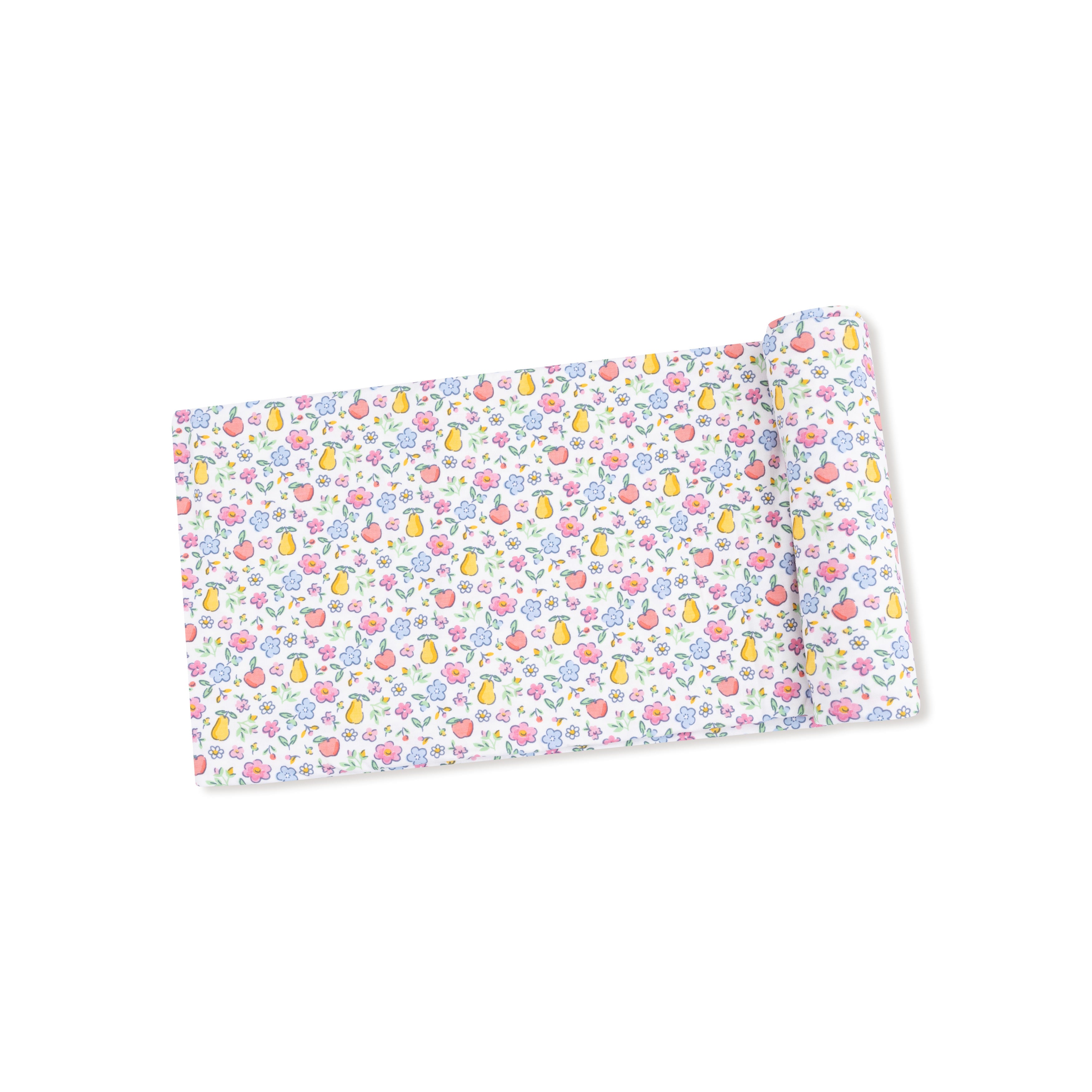 Angel Dear - Fall Fruit Floral Swaddle Blanket