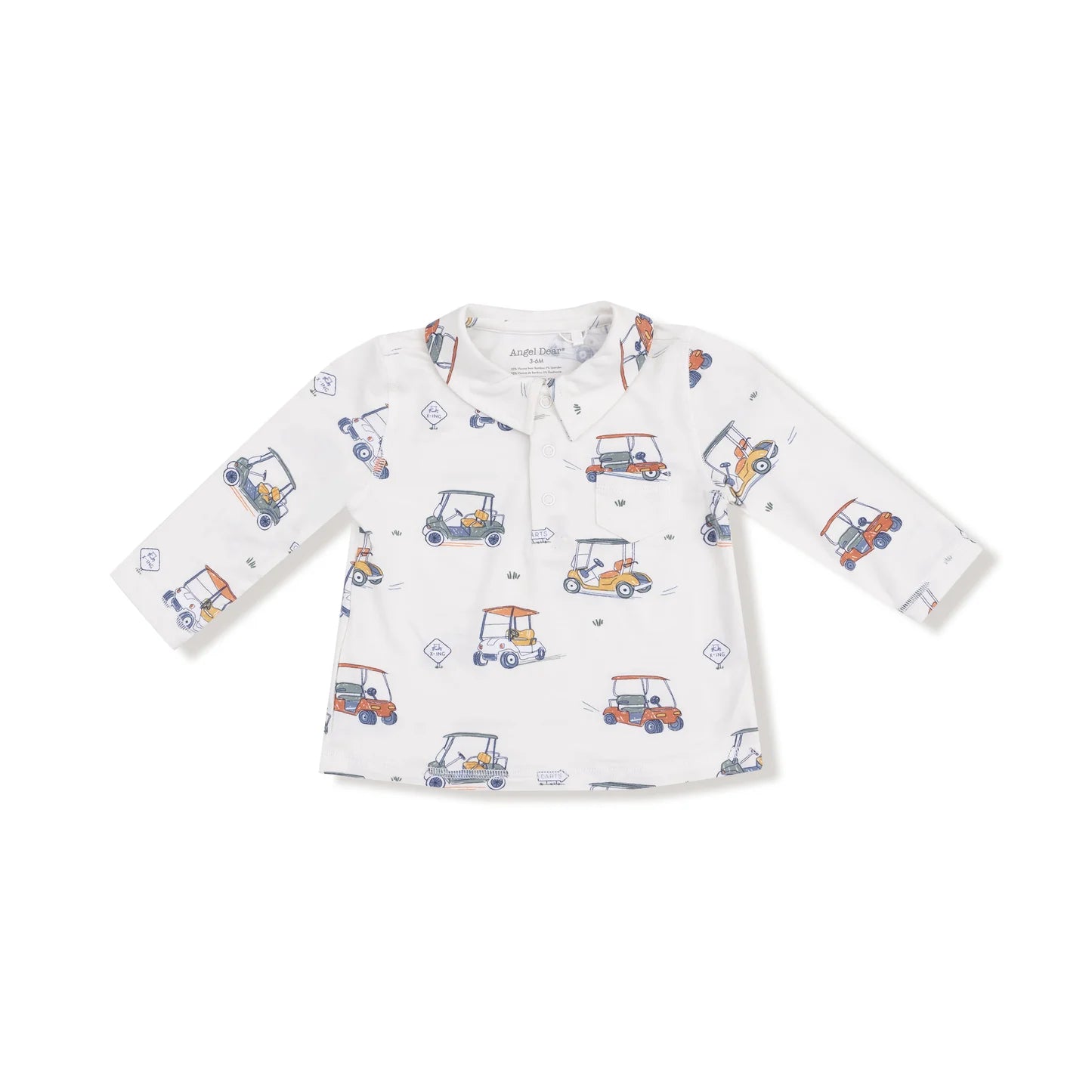Angel Dear - Zooming Golf Carts Polo with Cargo Pants